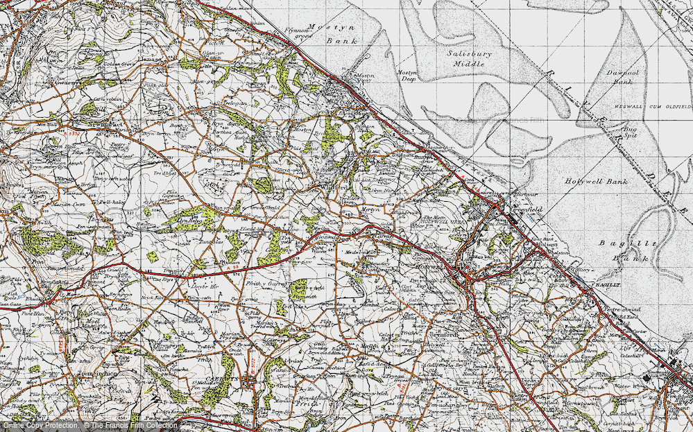 Old Map of Saith ffynnon, 1947 in 1947