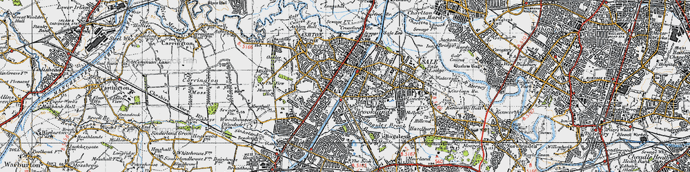 Old map of Sale in 1947