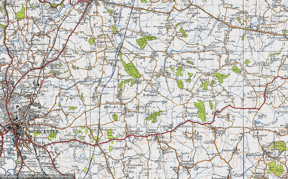 Old Map of Sale Green, 1947 in 1947