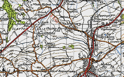Old map of Salesbury in 1947