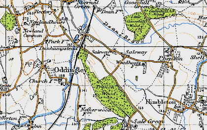 Old map of Saleway in 1947