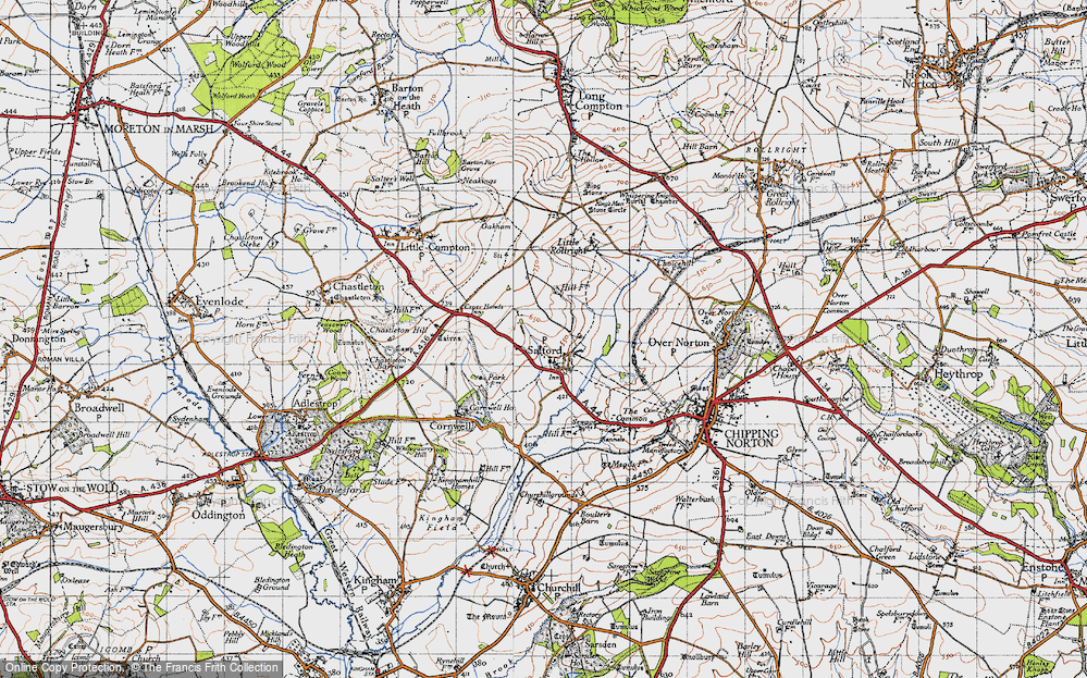 Old Map of Salford, 1946 in 1946