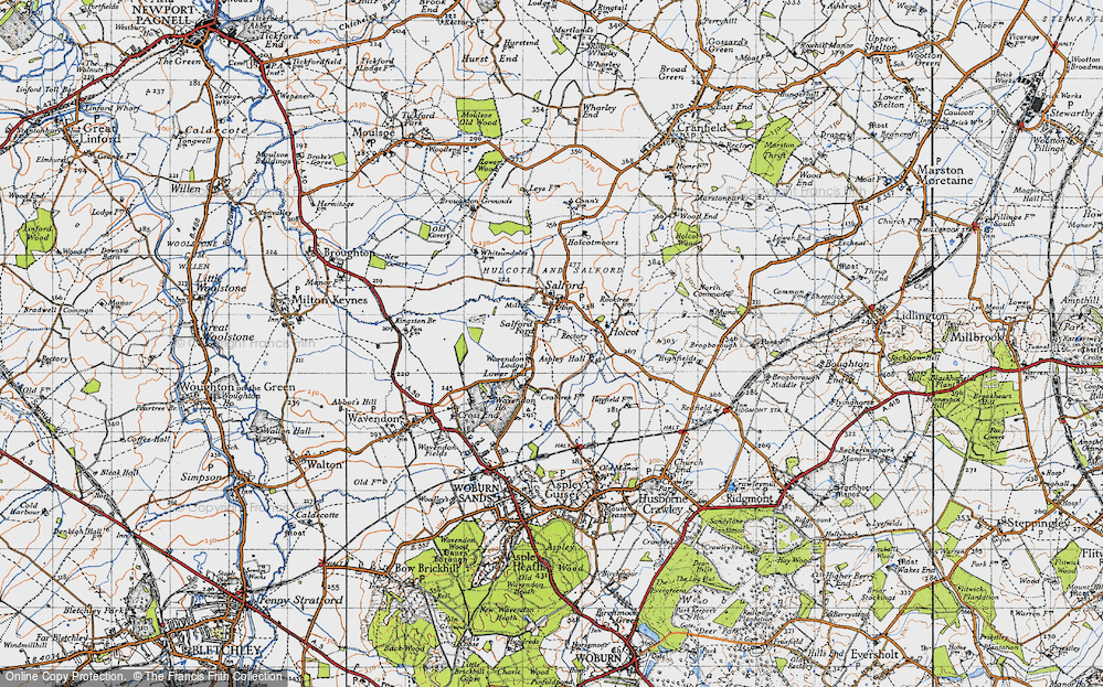 Old Map of Salford Ford, 1946 in 1946