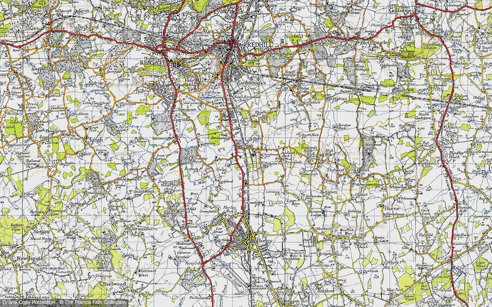 Old Map of Historic Map covering Brownslade in 1940