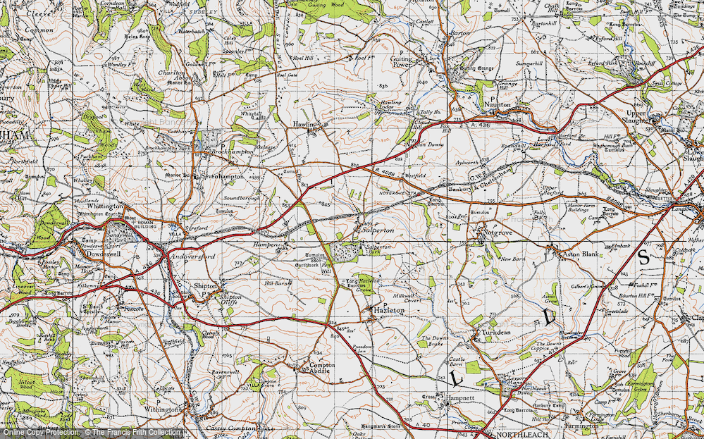 Old Map of Salperton, 1946 in 1946