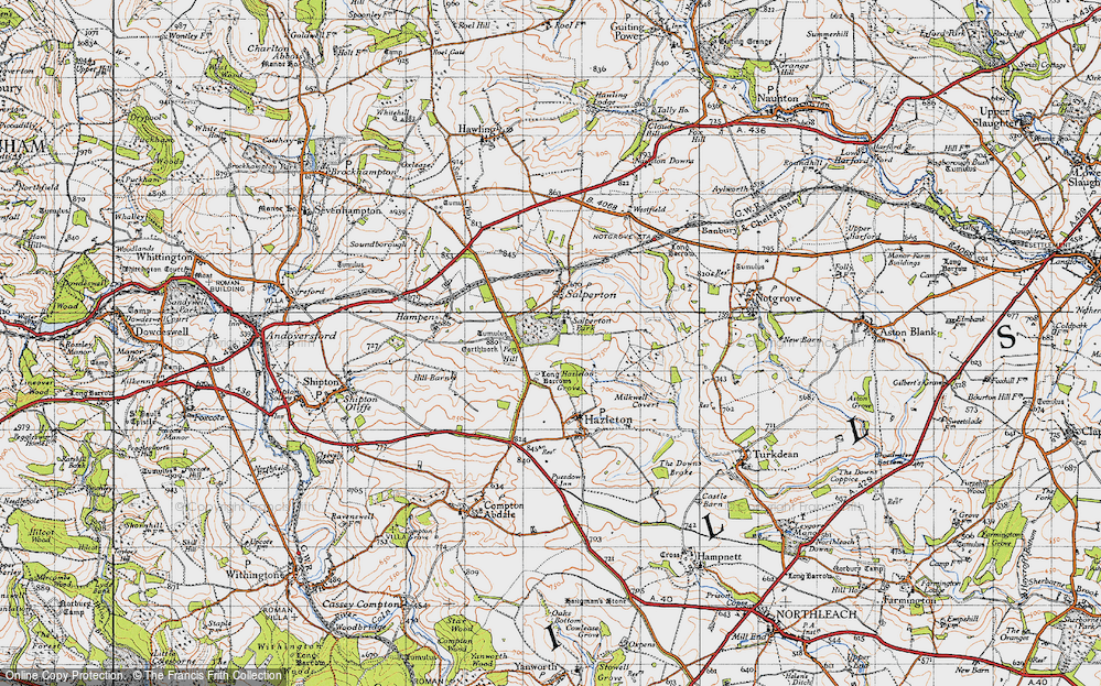 Old Map of Salperton Park, 1946 in 1946