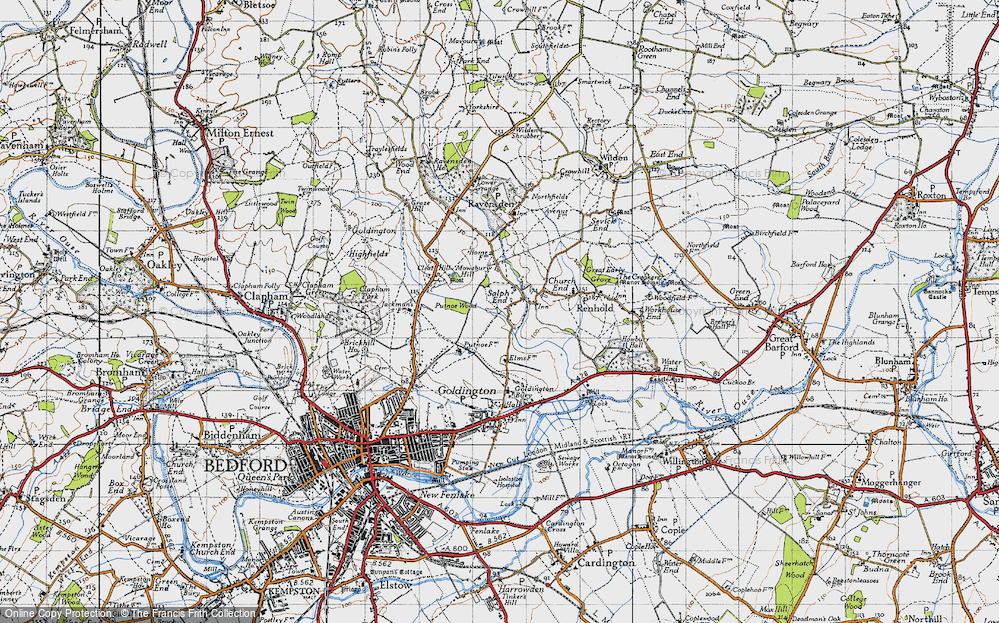 Old Map of Salph End, 1946 in 1946