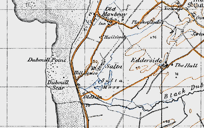 Old map of Salta in 1947