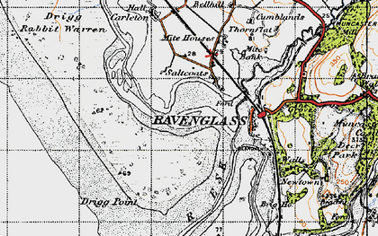 Old map of Saltcoats in 1947