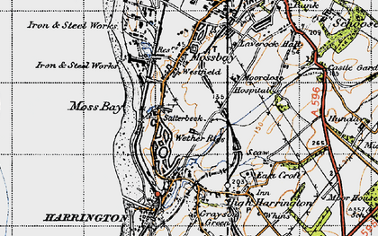 Old map of Salterbeck in 1947