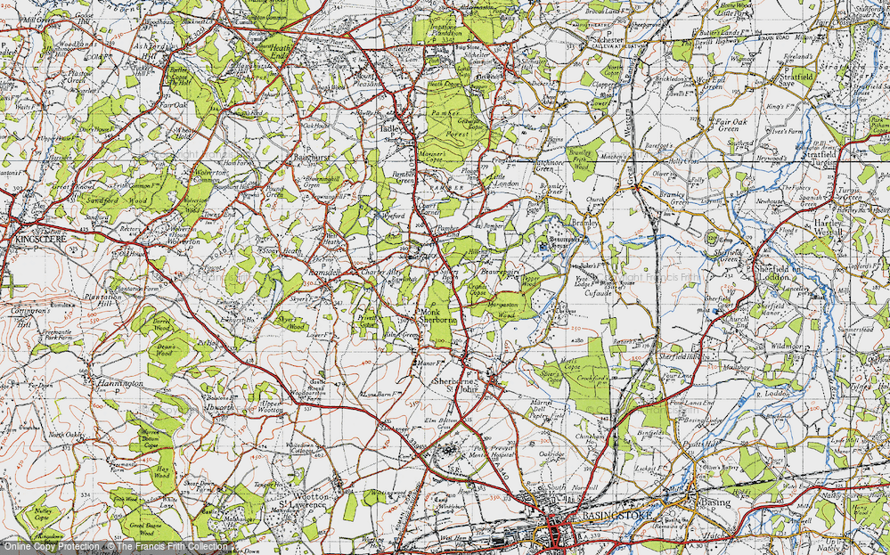 Old Map of Salters Heath, 1945 in 1945