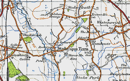 Old map of Saltershill in 1947