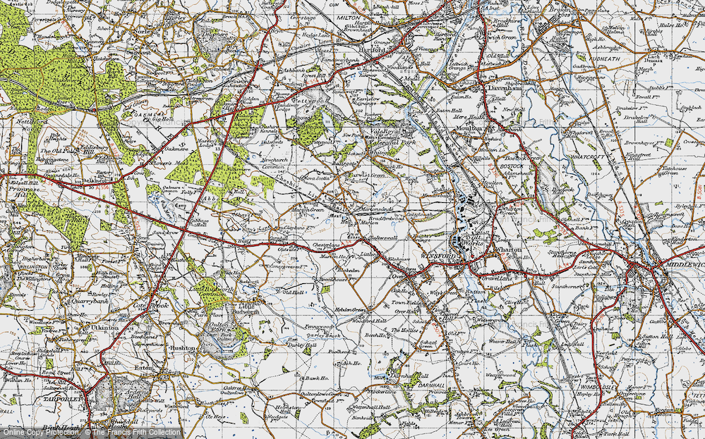 Old Map of Salterswall, 1947 in 1947