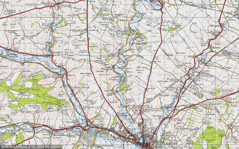 Old Map of Salterton, 1940 in 1940