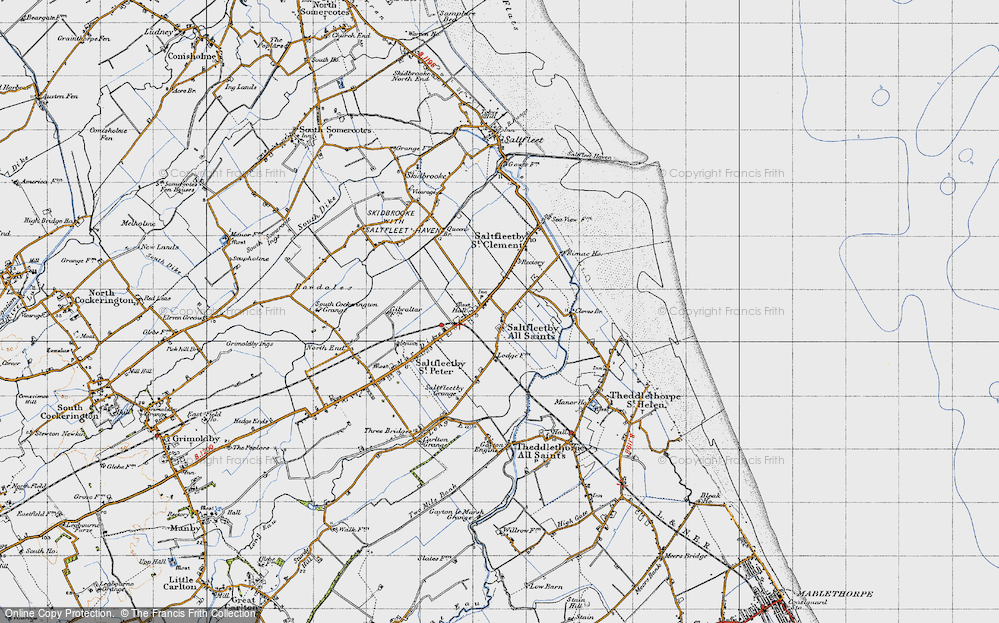 Old Map of Saltfleetby All Saints, 1946 in 1946