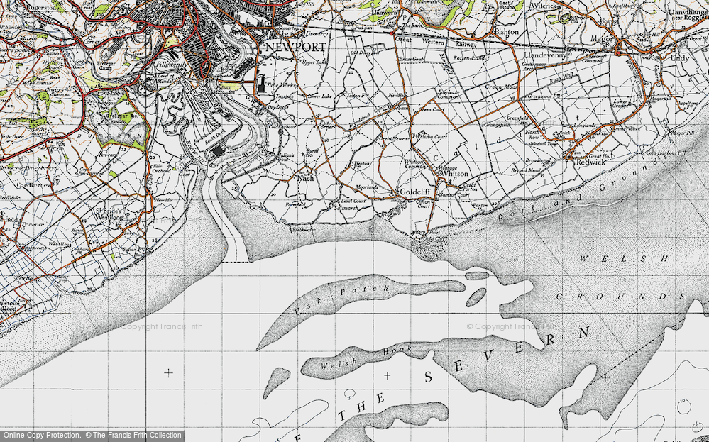 Old Map of Saltmarsh, 1946 in 1946