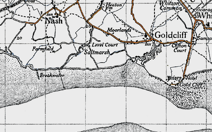 Old map of Saltmarsh in 1946