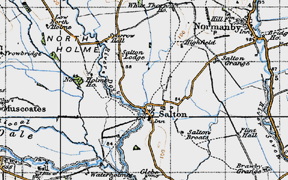 Old map of Salton in 1947