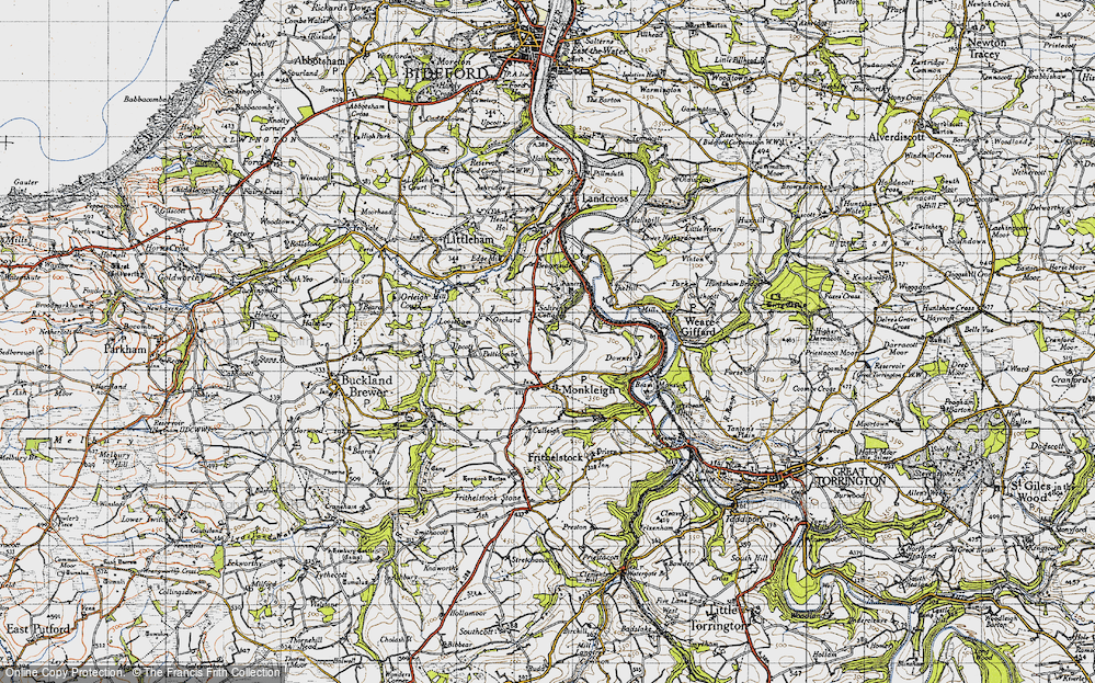 Old Map of Saltrens, 1946 in 1946