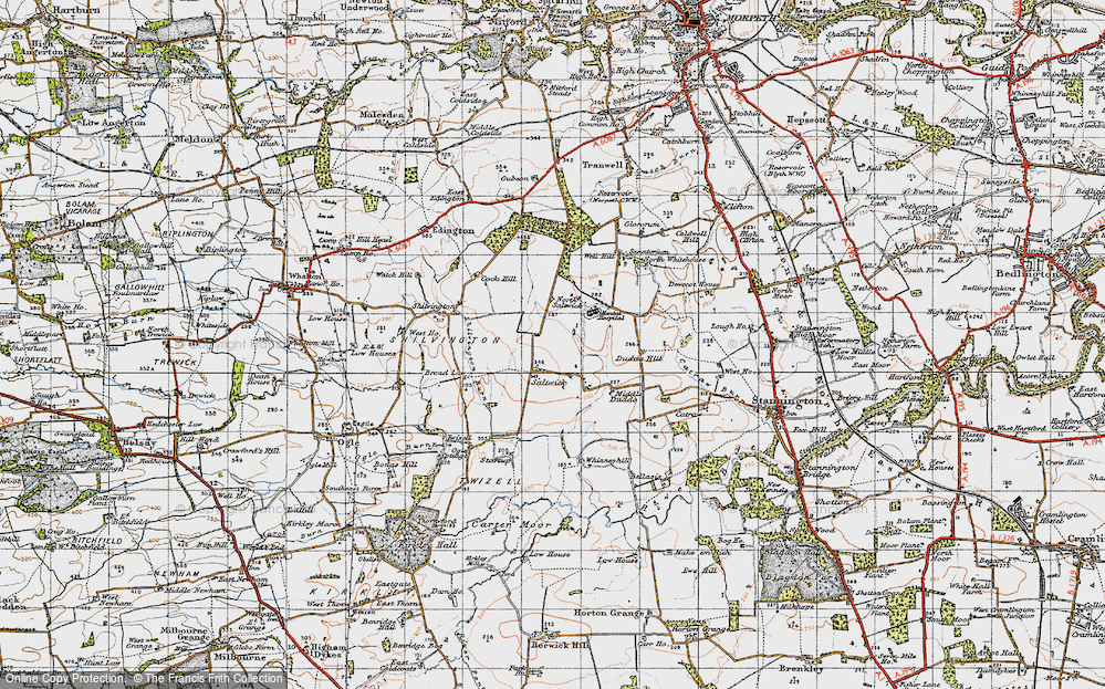 Old Map of Saltwick, 1947 in 1947
