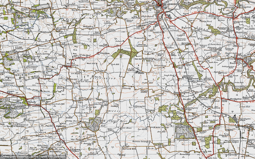 Historic Ordnance Survey Map of Saltwick, 1947