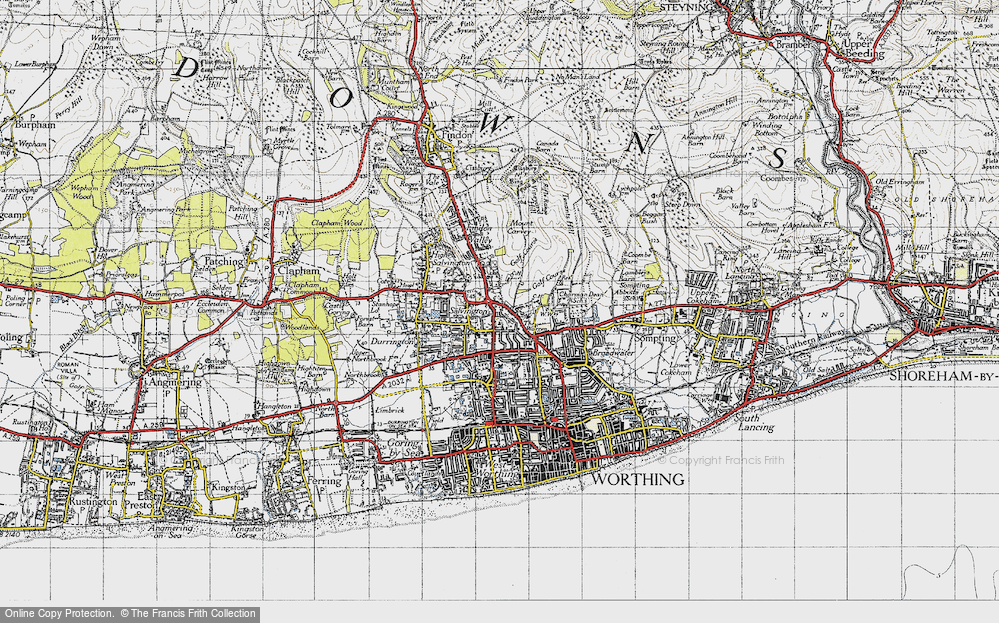 Old Map of Salvington, 1940 in 1940