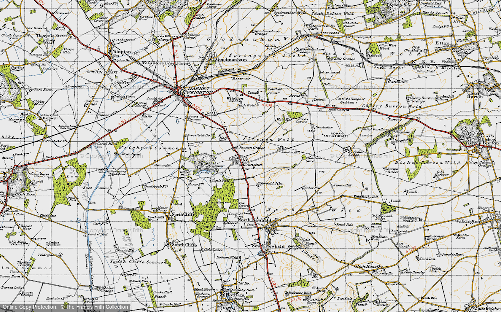 Old Map of Historic Map covering Arras in 1947