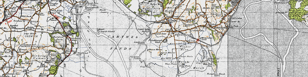 Old map of Sand Gate in 1947