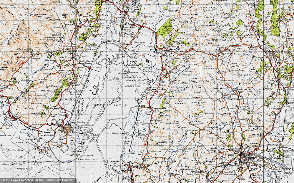 Old Map of Sand Side, 1947 in 1947