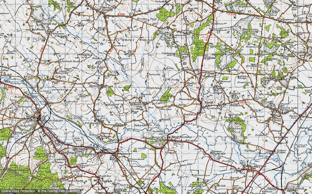 Old Map of Sandborough, 1946 in 1946