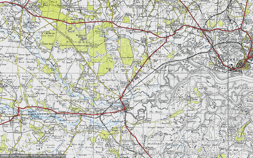 Old Map of Sandford, 1940 in 1940