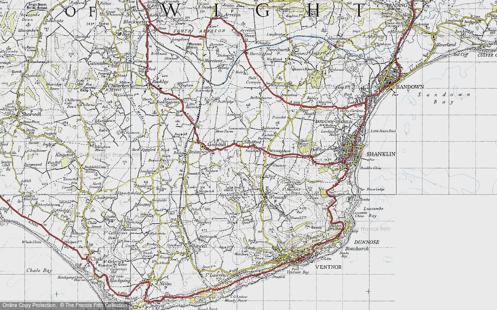 Old Map of Sandford, 1945 in 1945