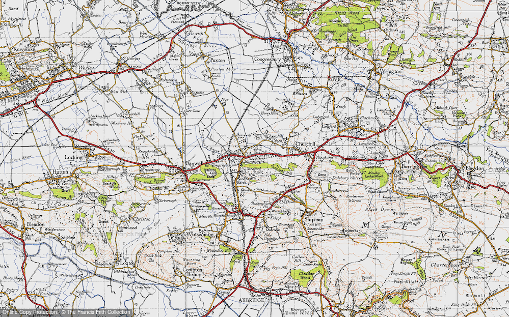 Old Map of Sandford, 1946 in 1946