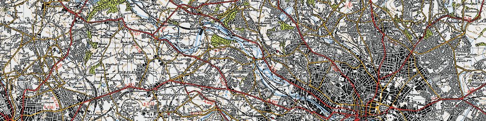 Old map of Sandford in 1947