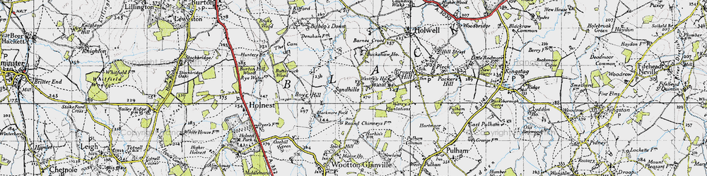 Old map of Buckshaw Ho in 1945