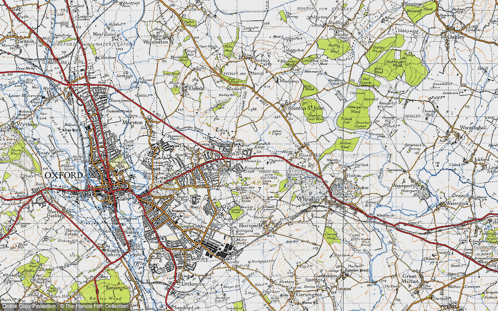 Old Map of Sandhills, 1946 in 1946