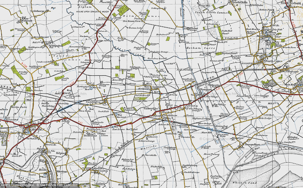 Old Map of Sandholme, 1947 in 1947