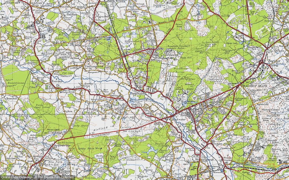 Old Map of Sandhurst, 1940 in 1940