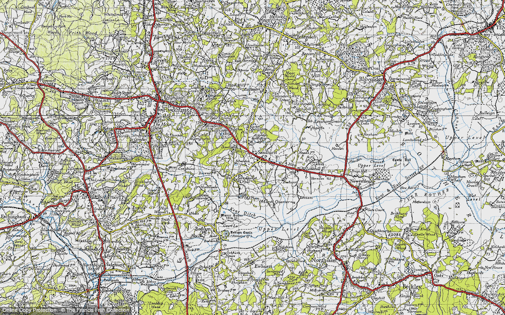 Old Map of Sandhurst, 1940 in 1940