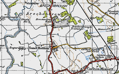 Old map of Woodhouse Field in 1947
