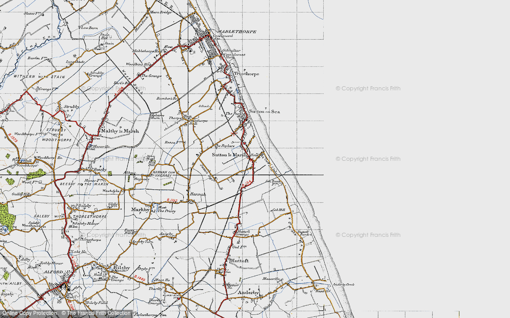 Old Map of Sandilands, 1946 in 1946