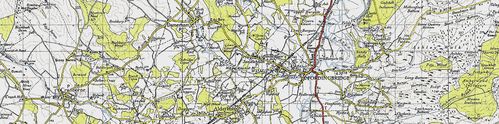 Old map of Sandleheath in 1940