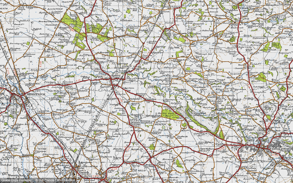 Old Map of Sandlow Green, 1947 in 1947