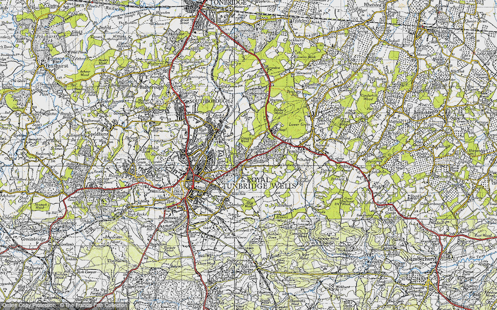 Old Map of Sandown Park, 1946 in 1946