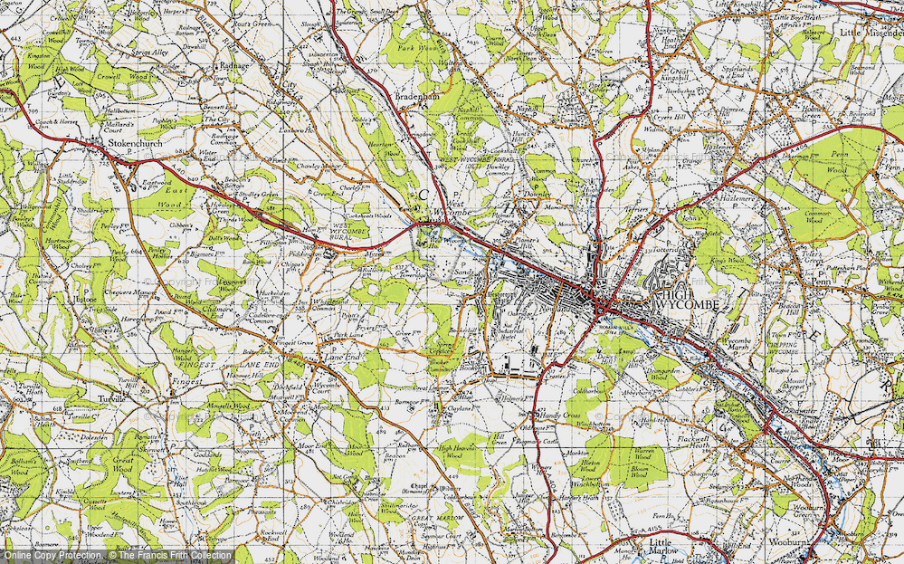 Old Map of Sands, 1947 in 1947