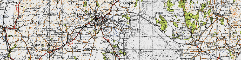 Old map of Sandside in 1947
