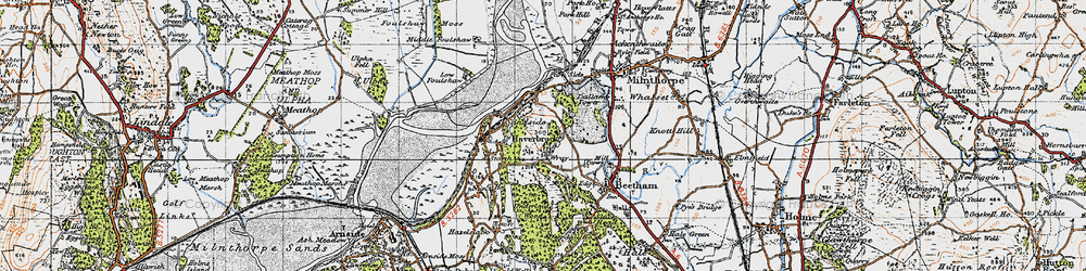 Old map of Wray Cott in 1947