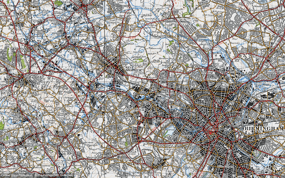 Old Map of Sandwell, 1946 in 1946