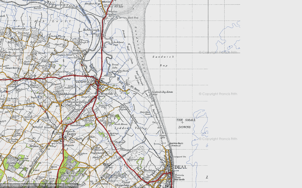 Old Map of Sandwich Bay Estate, 1947 in 1947