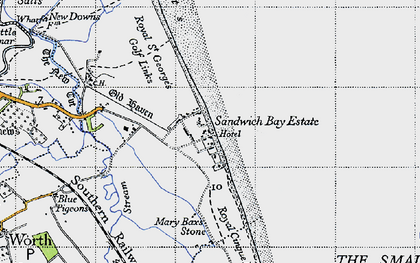 Old map of Sandwich Bay Estate in 1947